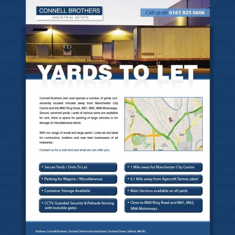 Yards to Rent/Let 