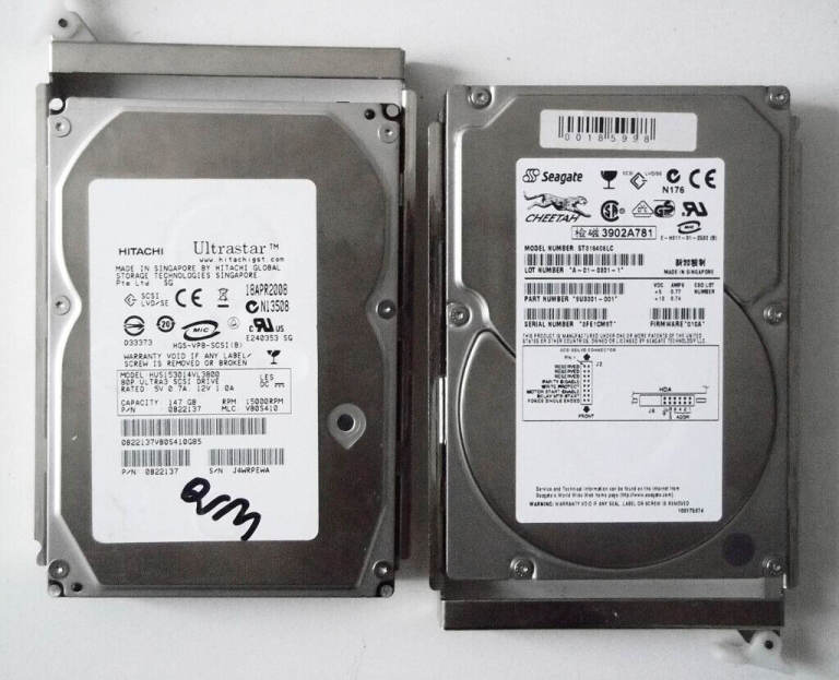 150GB Hard Disk (SCSI, 10K, 15K) - Hitachi / Seagate (3.5 inch, HDD, Windows, Apple, Hard Disk, PC