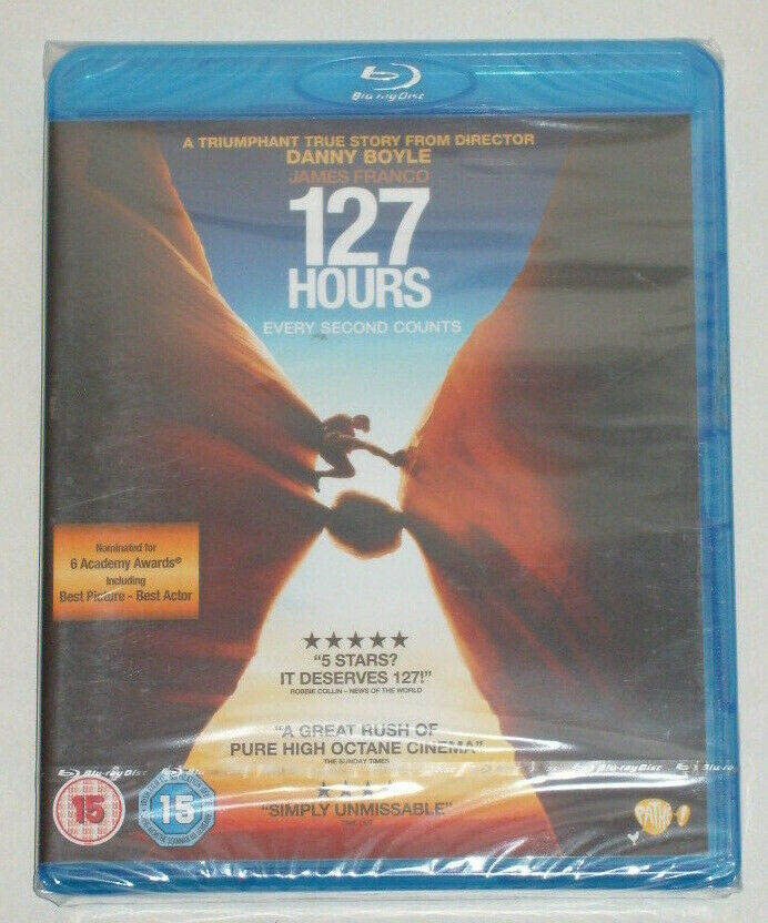 DVD FILM MOVIE BLURAY 127 HOURS ~ EVERY SECOND COUNTS BLU-RAY 2011 DANNY BOYLE