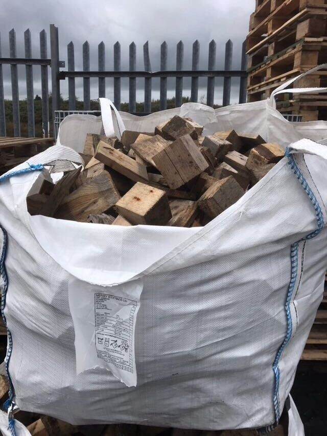 Wooden Cut offs Blocks , 1 tonne bags, Recycled block, fire wood