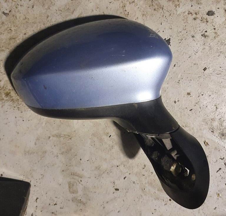 Fiat Punto Right Side Wing Mirror Blue 2008