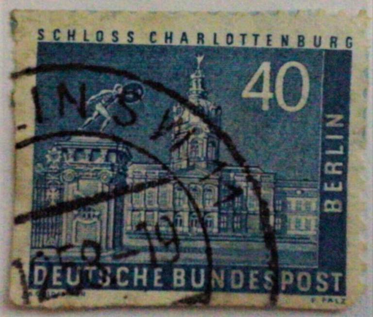 GERMANY : BERLIN POST 1956 40pf POSTAGE STAMP