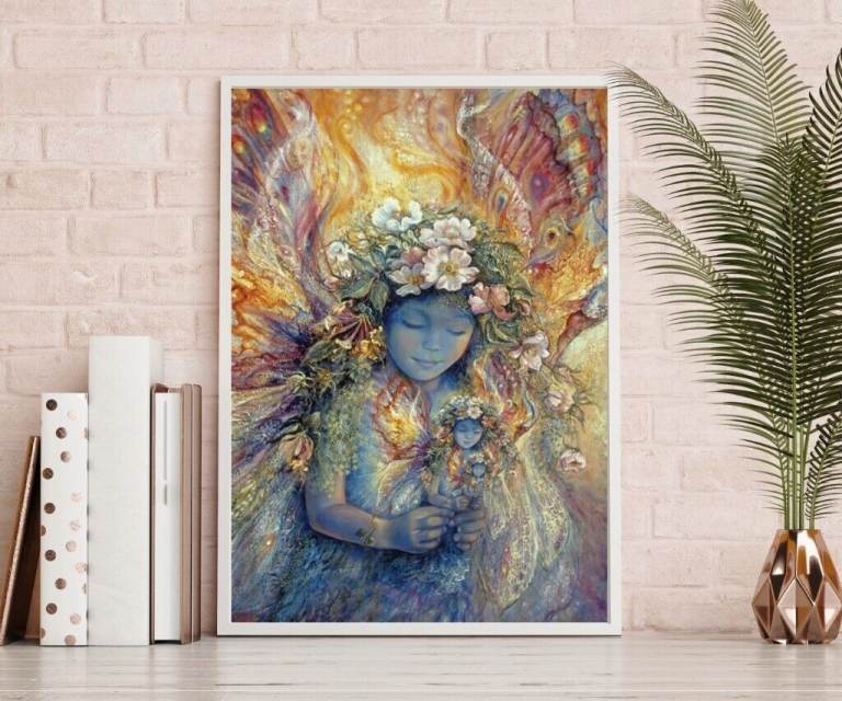 Fairy's Fairy Fantasy Paper Laminated Framed Poster Print Wall Art New Home Office Decor Gift
