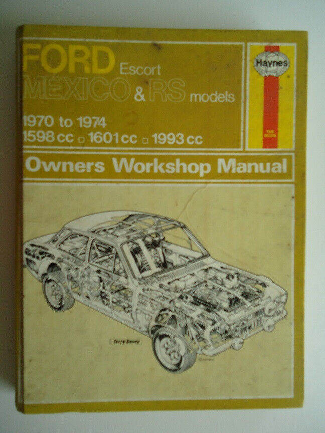 Rare Ford Escort Mexico, RS1600 and RS2000 Haynes manual 139