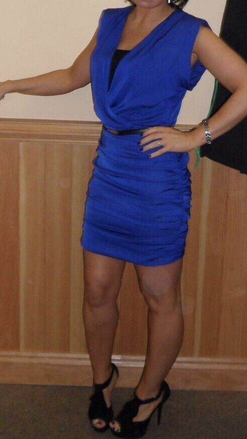 House of Fraser Blue dress Size 8 xs