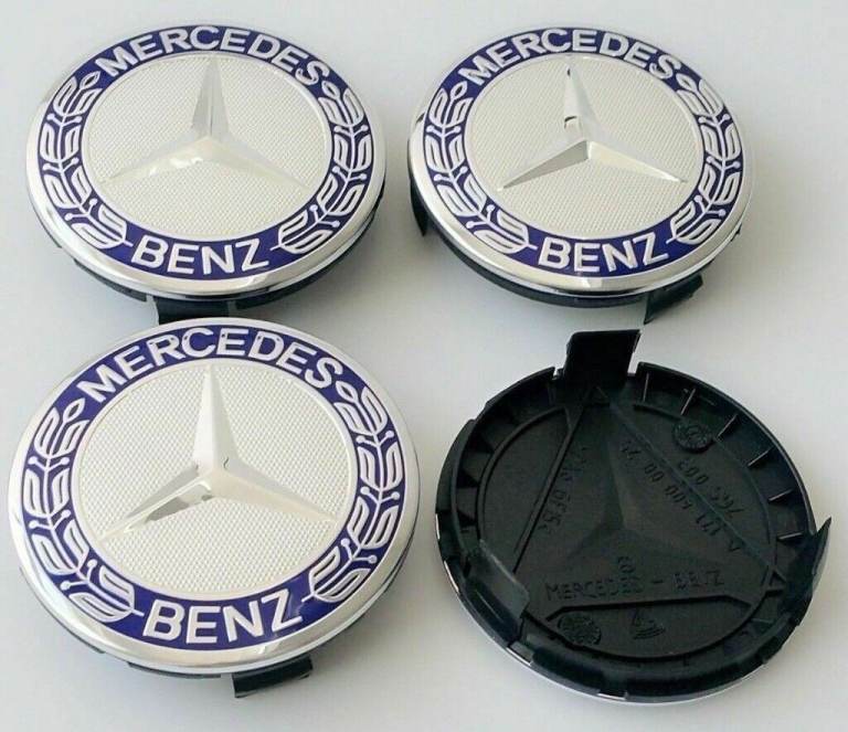 New 4x Wheel Emblem Hub Center Caps Badge Logo 75mm For Mercedes Benz