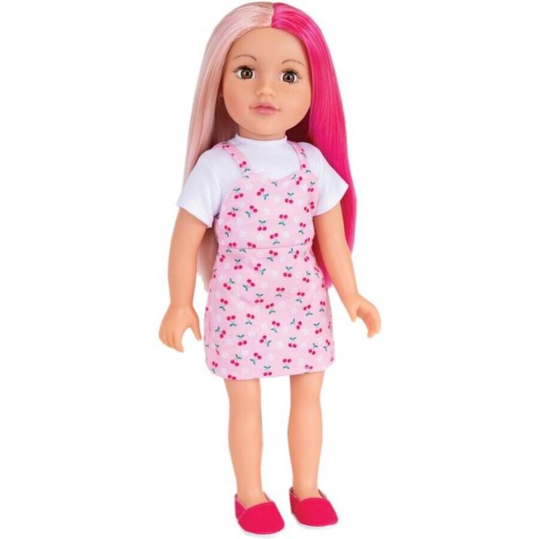 DesignaFriend Elle Doll Set 18inch/46cm Dolly toy present girl pink hair toy