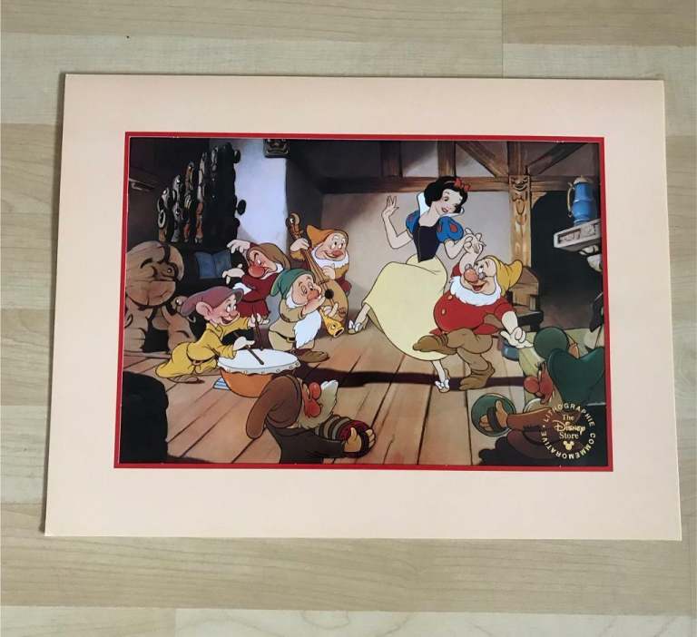 Disney Snow White Commemorative Lithograph 