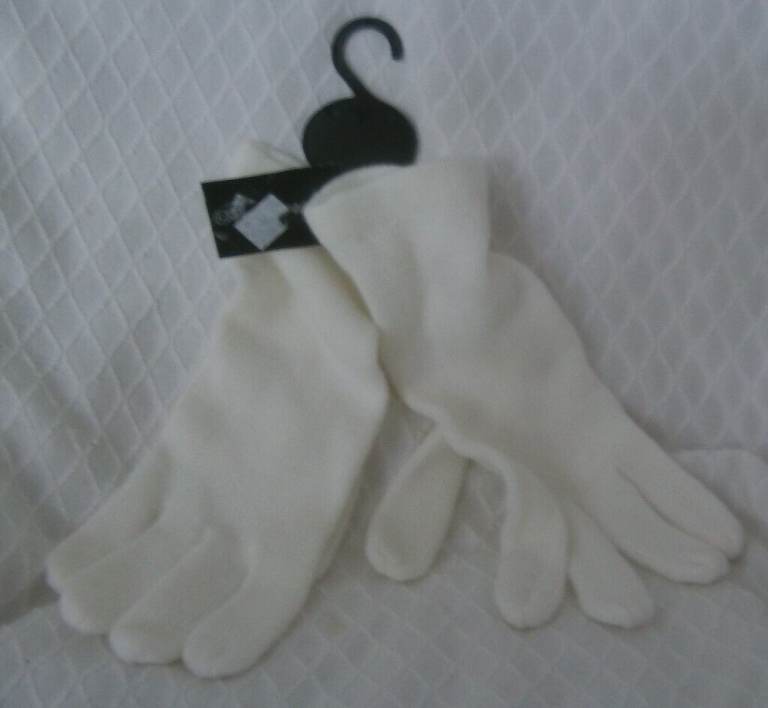 Ladies Gloves White Cotton