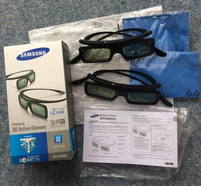 Samsung Smart TV Active 3D Glasses X 2 SSG-P30502-SSG-3050GB