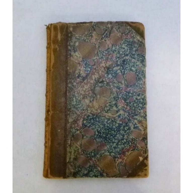 Mosses from an Old Manse (1852). Antique leather bound book with marbled cover