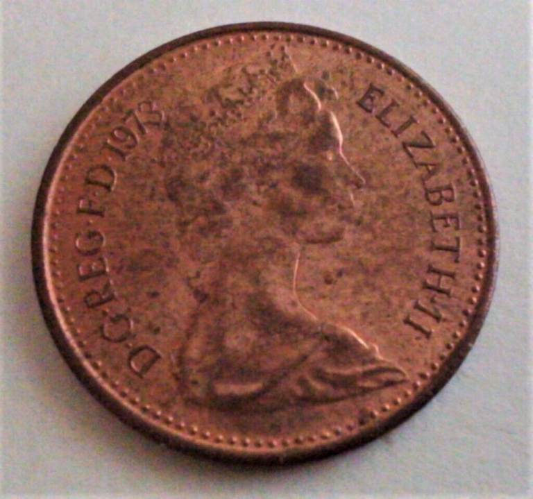 1973 NEW HALF-PENNY (4) COINS