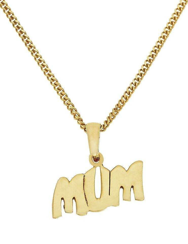 9ct Gold Plated Mum Necklace
