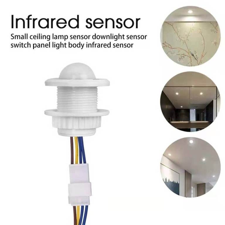 Adjustable Sensor For Lights, Extractor Fans, PIR Infrared Motion Sensor Switch