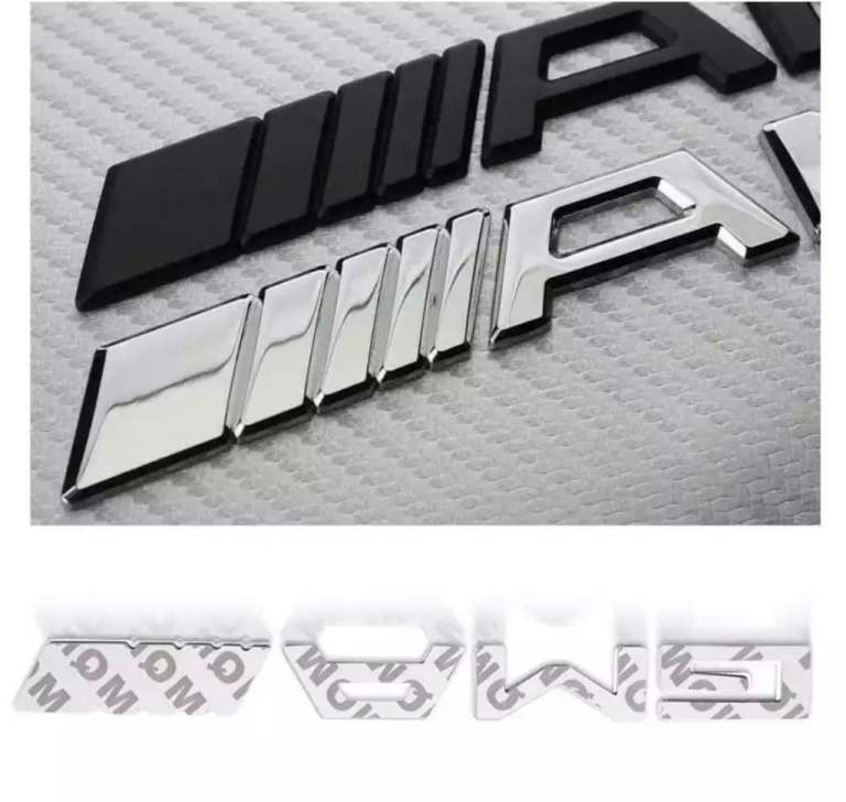 Mercedes-Benz AMG Boot Lid Decal Badge BLACK or SILVER