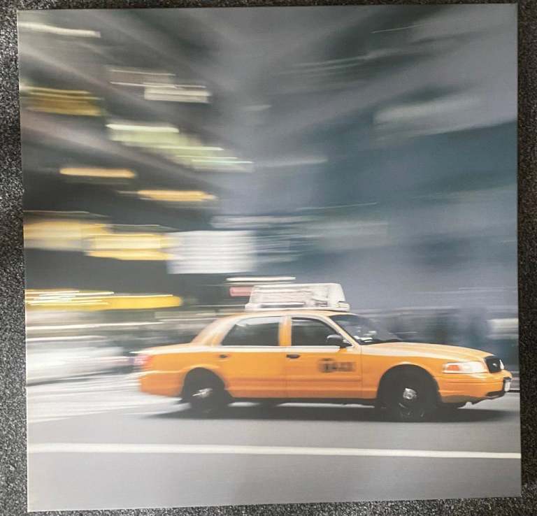 Taxi canvas picture print  New York