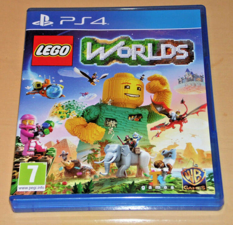 SONY PLAYSTATION PS4 GAME LEGO WORLDS WB PAL PEGI 7