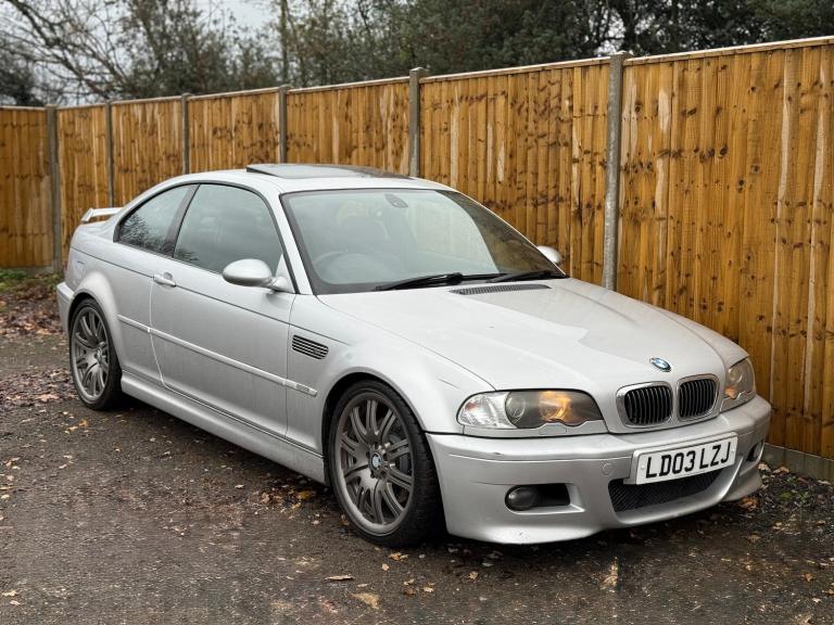 2003 [03] BMW E46 M3 3.2 PETROL SMG COUPE SILVER ULEZ 99K FSH