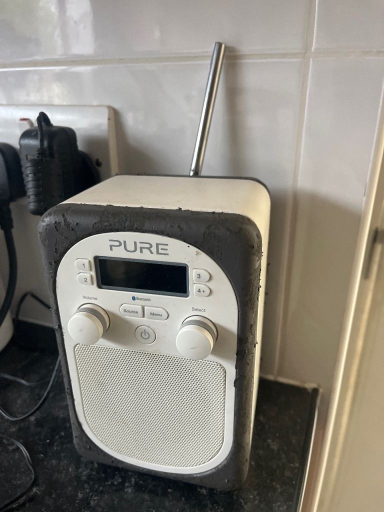 Pure DAB/FM Radio with Bluetooth - White and Grey
