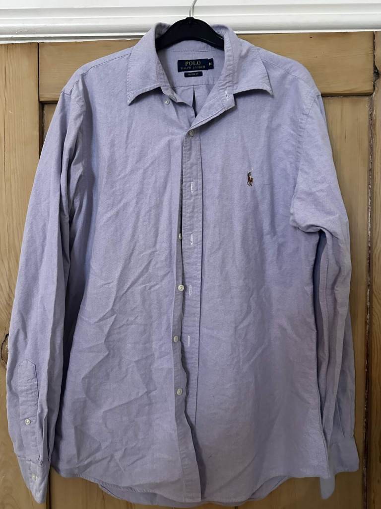 Polo Ralph Lauren Custom Fit Shirt - Purple, Size M