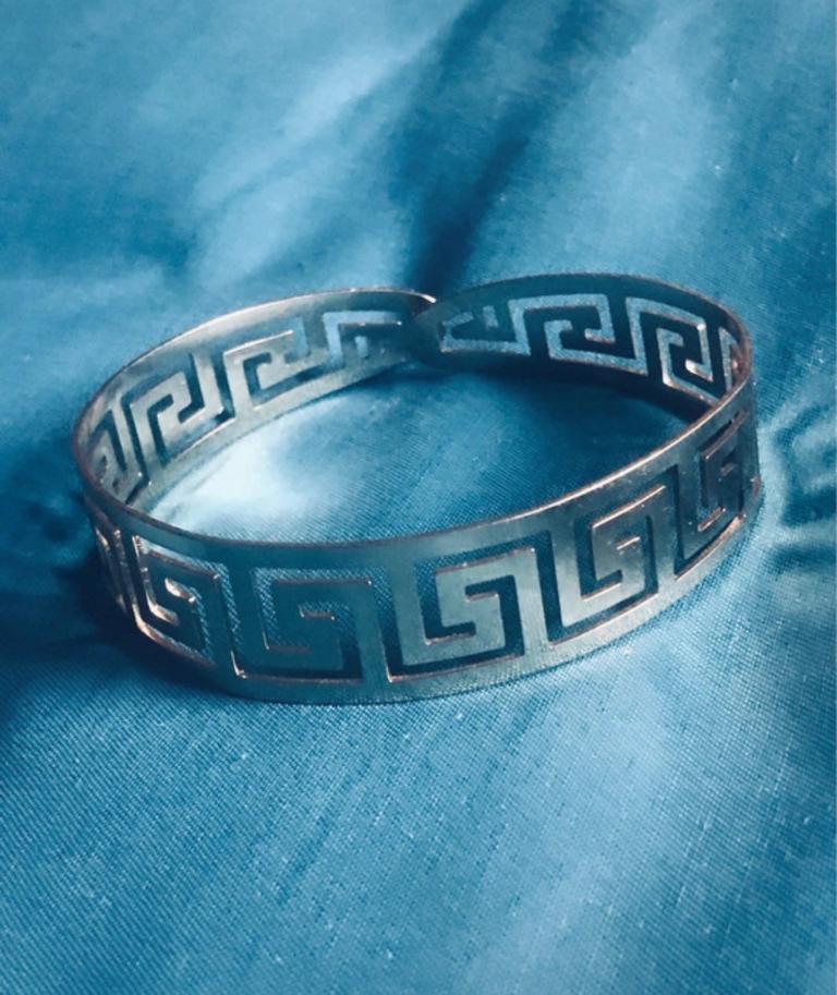 New Stunning Greek Key Gold Bracelet or Armlet