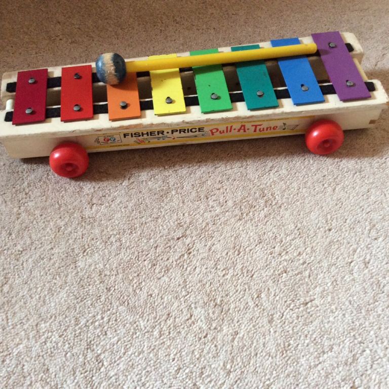 Wooden Xylophone made by Fisher Price 1980's 
