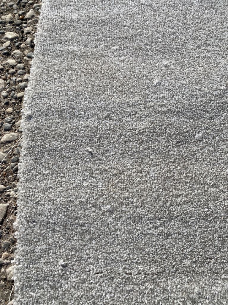 Grey carpet hessian backed new 