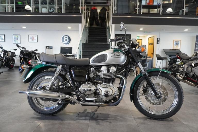 Triumph Bonneville 790, 2001, Green with just 8259miles Only £5495. 