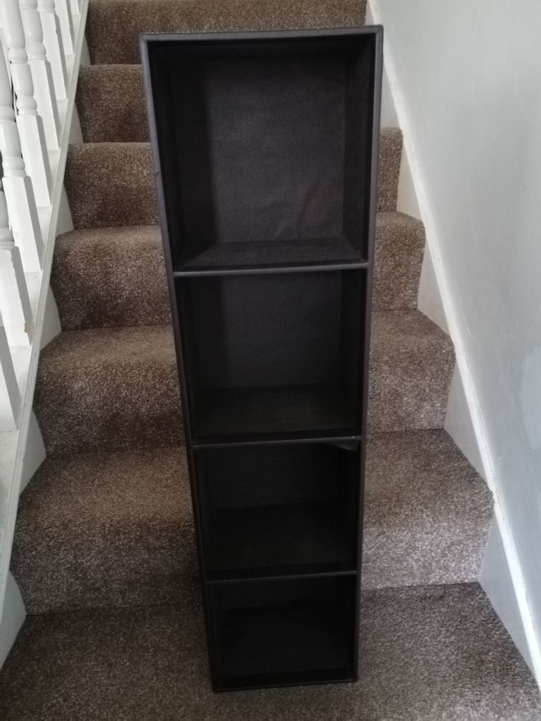 Leather effect CD/DVD book shelving