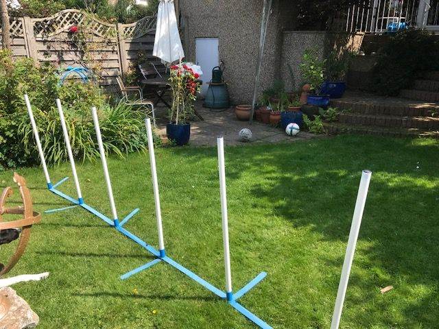 6 weaving poles