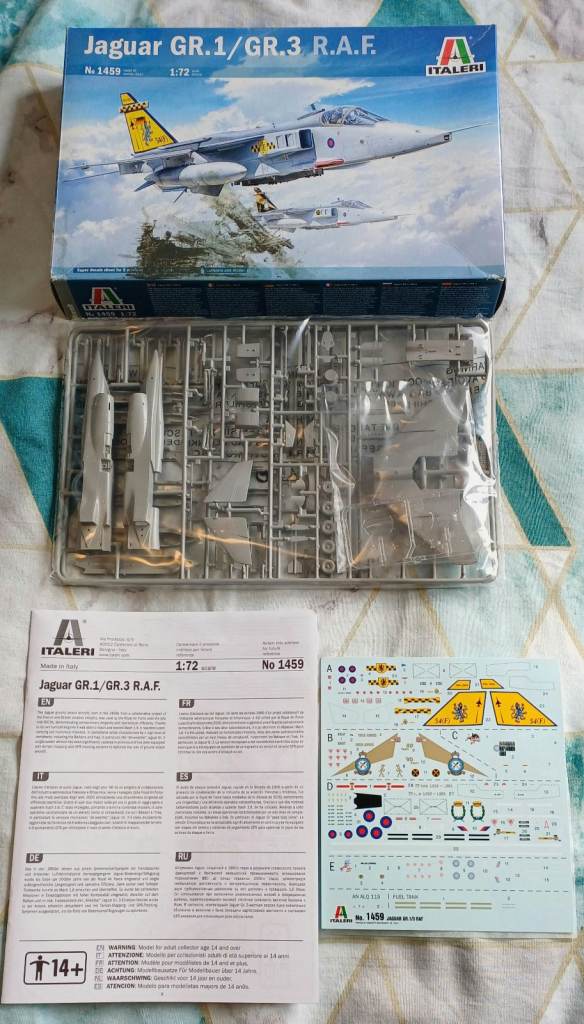 Italeri 1:72 Scale Jaguar GR.I / GR.3 RAF 1459 Model Kit,New