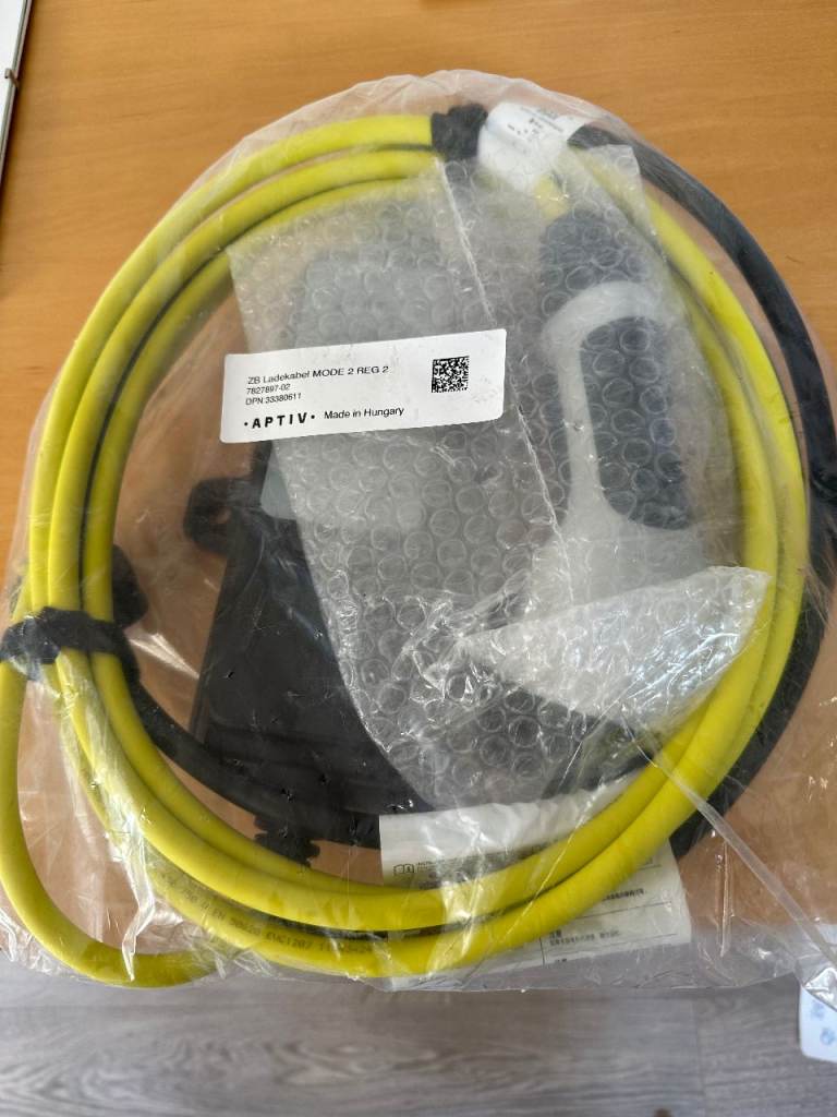 Electric car home charging cable for 3 pin plug (BMW)