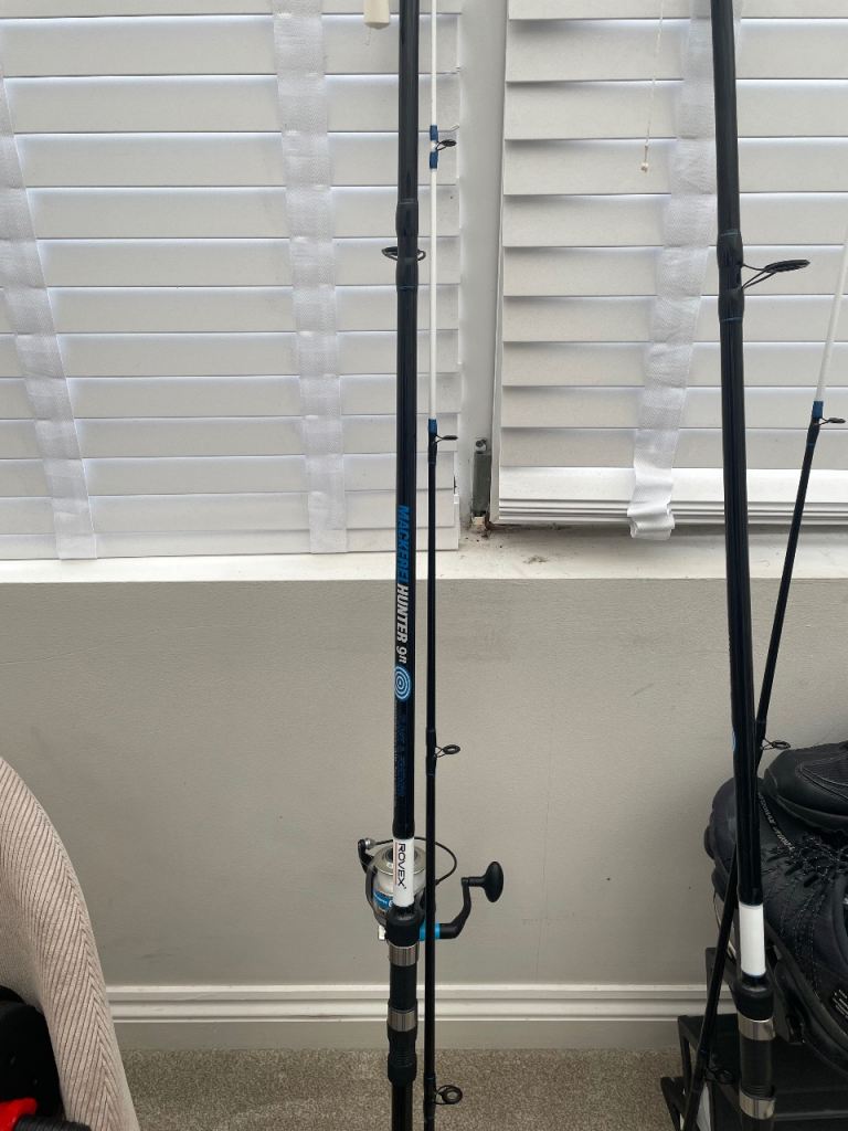 TWO 9FT Mackerel Hunter Rods & Reels