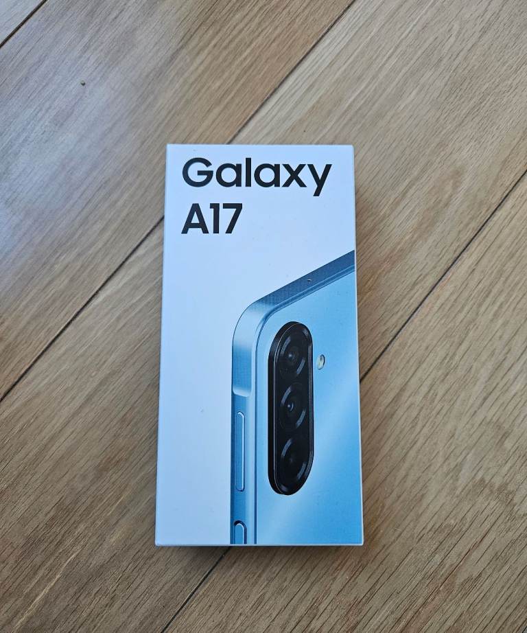 Samsung A17 128gb Dual Sim 4G New sealed. Unlocked to all networks. Light Blue. RRP £169 on Samsung