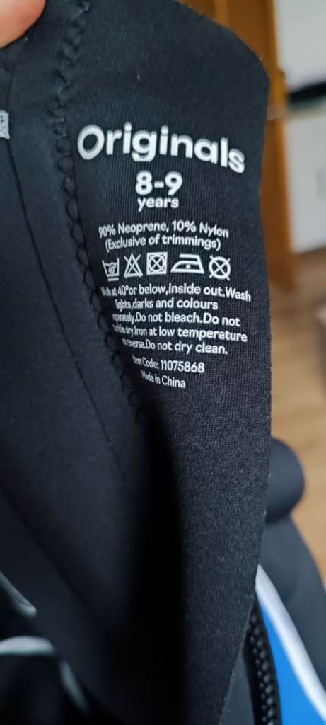 Children SURFING WETSUIT 8-9 Age, 