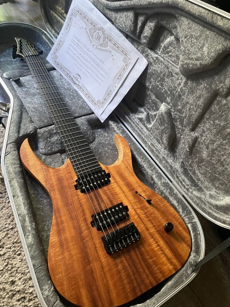 Mayones elite duvell 7 string custom shop electric guitar 