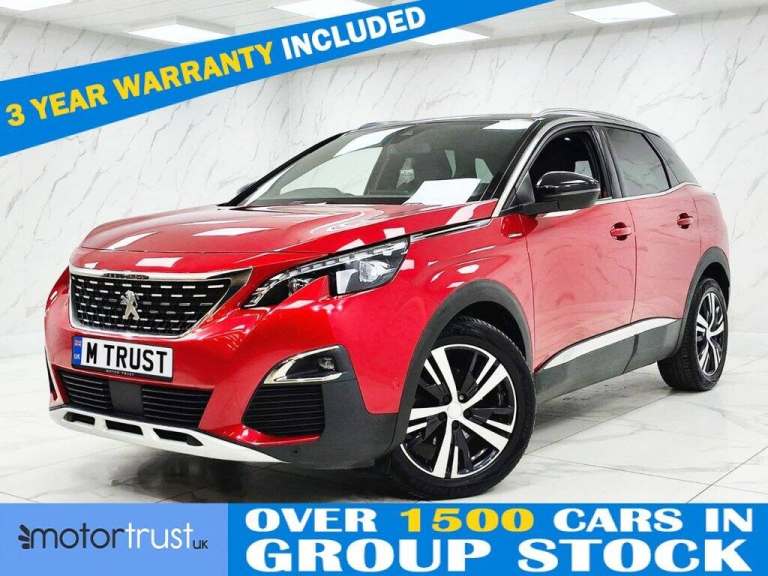 2018 Peugeot 3008 1.5 BlueHDi GT Line SUV 5dr Diesel EAT Euro 6 (s/s) (130 ps) HATCHBACK Diesel A...