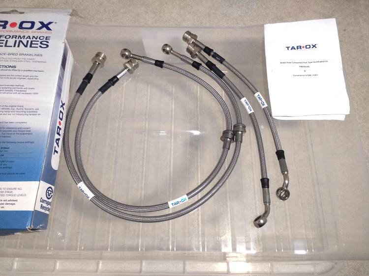 Audi S3 Tarox Brake Hoses Stainless Braided Seat Volkswagen Not Alloys Wheels
