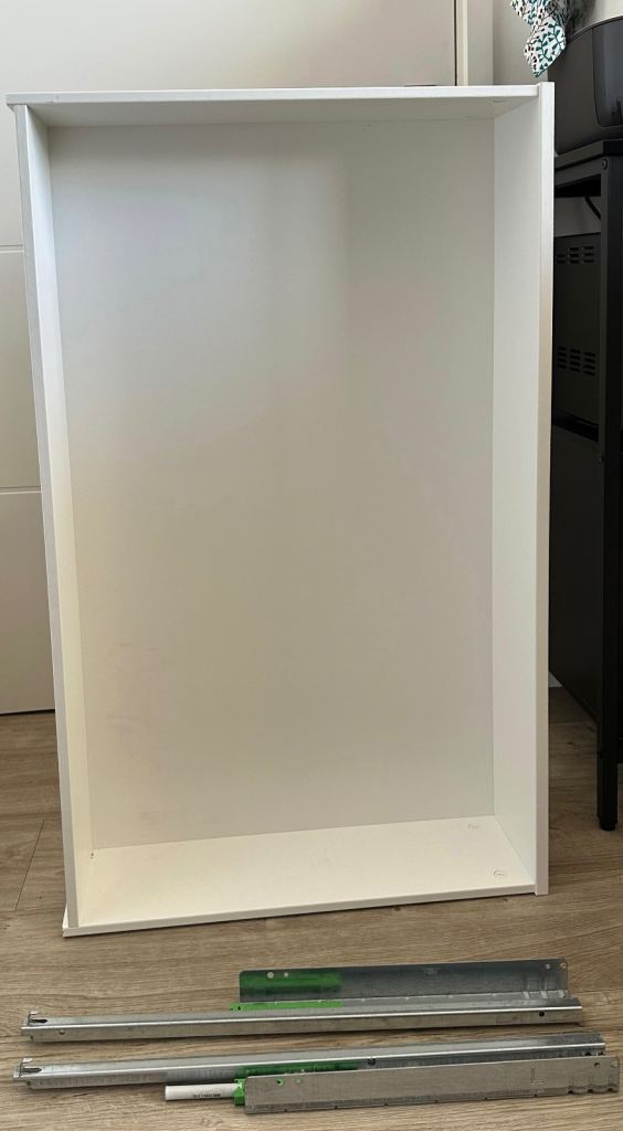 IKEA PAX KOMPLEMENT Drawer 100x58cm – White + Rails – Excellent Condition