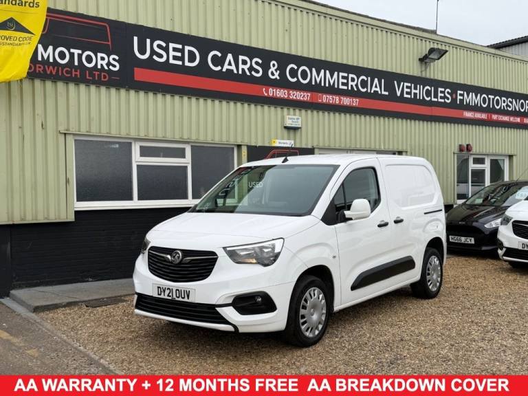 2021 21 VAUXHALL COMBO 1.5 TURBO D 2300 SPORTIVE PANEL VAN 4DR DIESEL MANUAL L1 