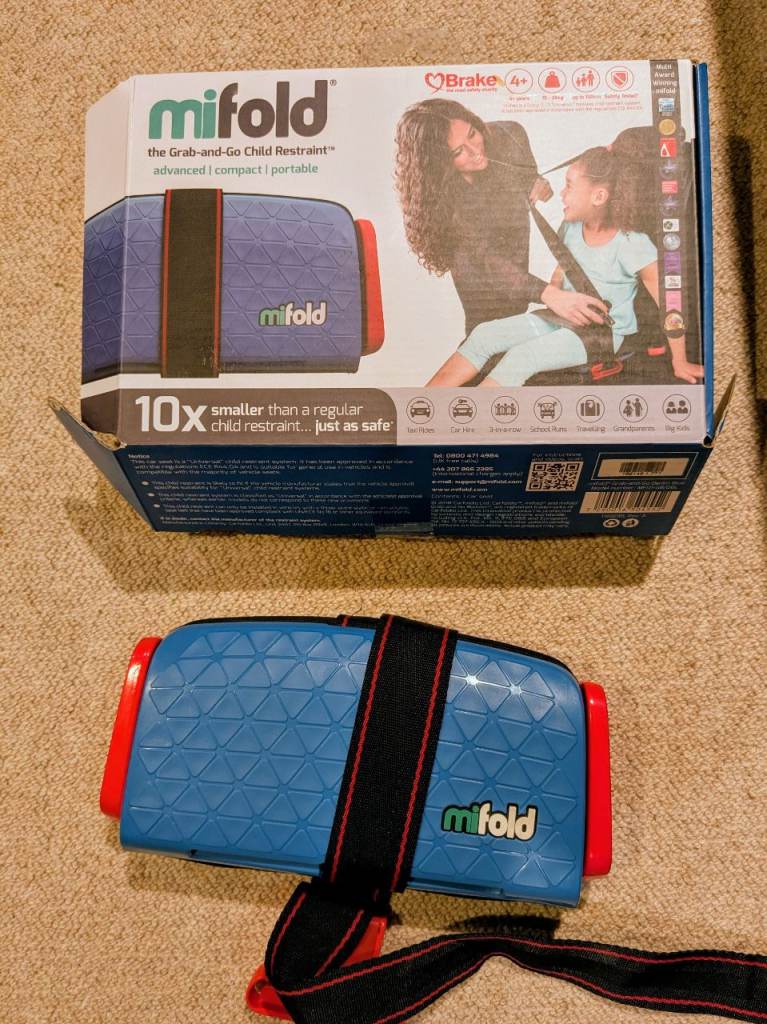 Mifold Grab and Go Car Seat - Ages 4 to 12 Years