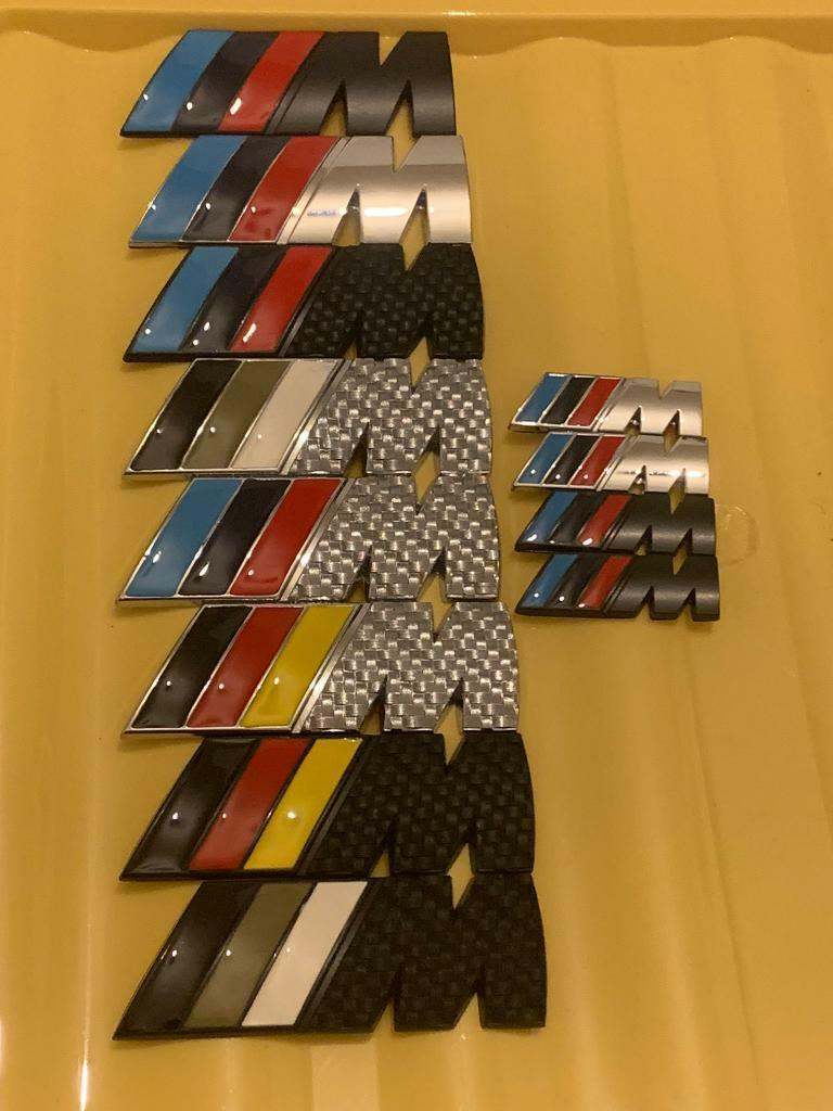 Bmw m sport grill badge boot badge fender wing badge 