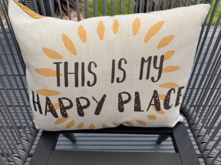 One cushion This is My Happy Place 