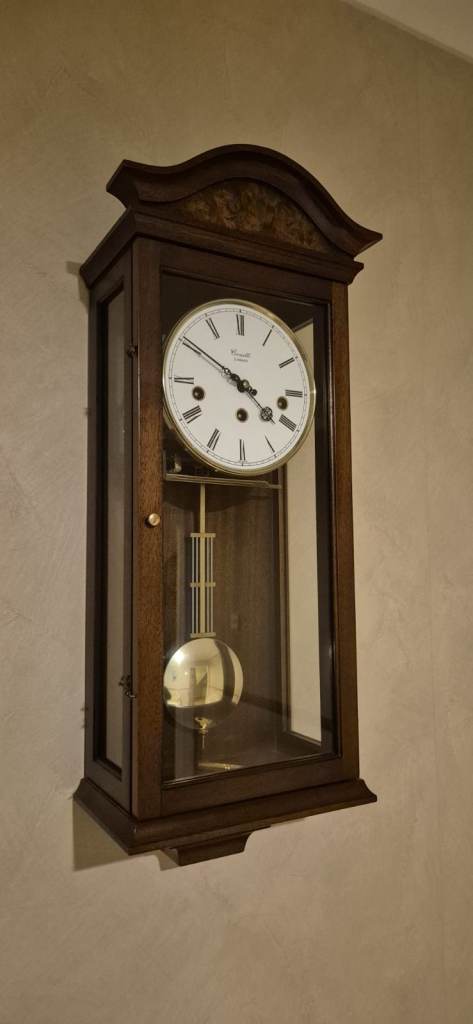 Immaculate Comitti of London Westminster chime movement wall regulator clock
