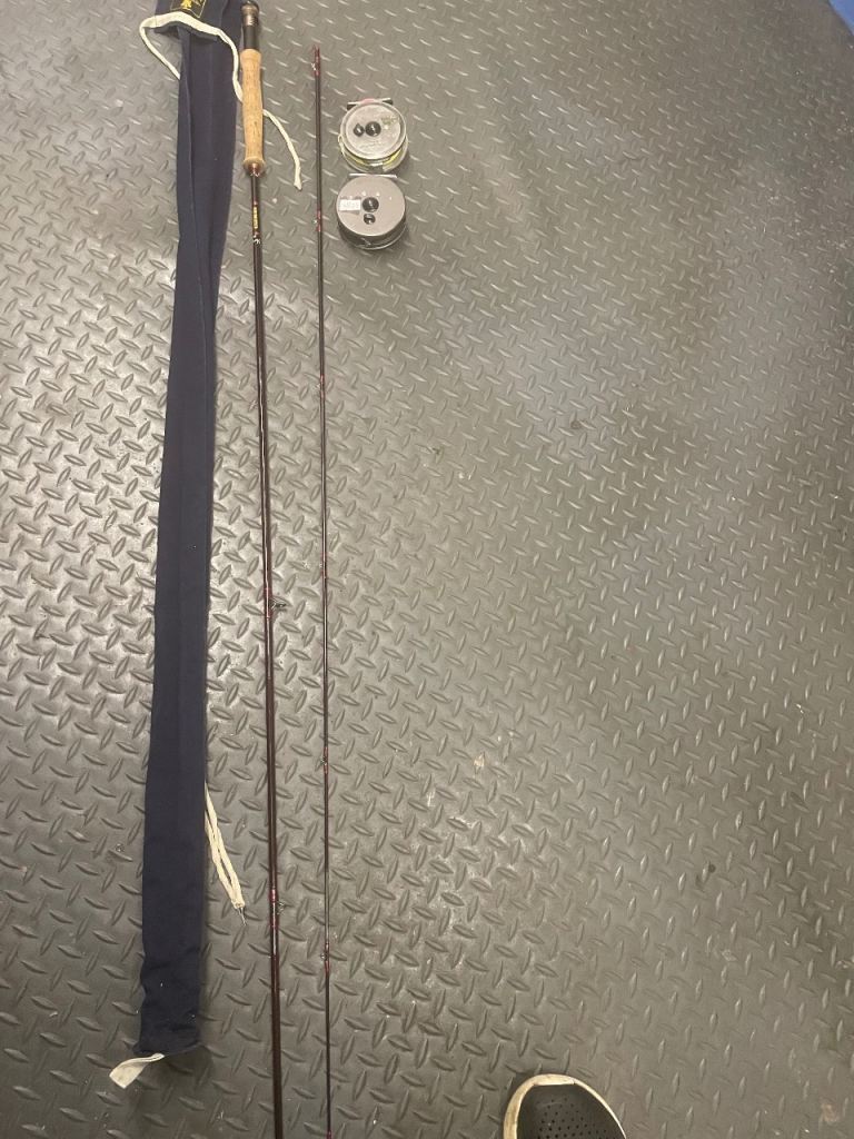 Hardy fly rod and 2 Hardy reel