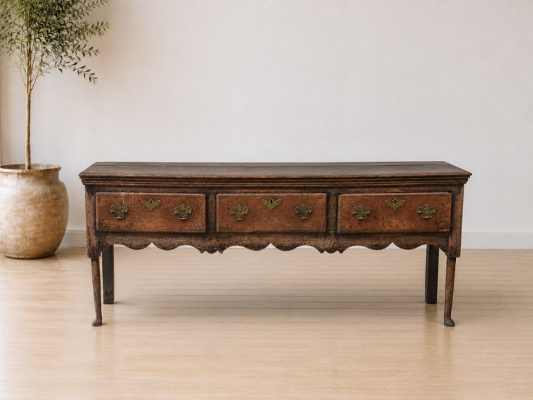 Early Georgian Oak Dresser Base c.1720–1760 | Exceptional Original Patina | Museum Quality 🚚