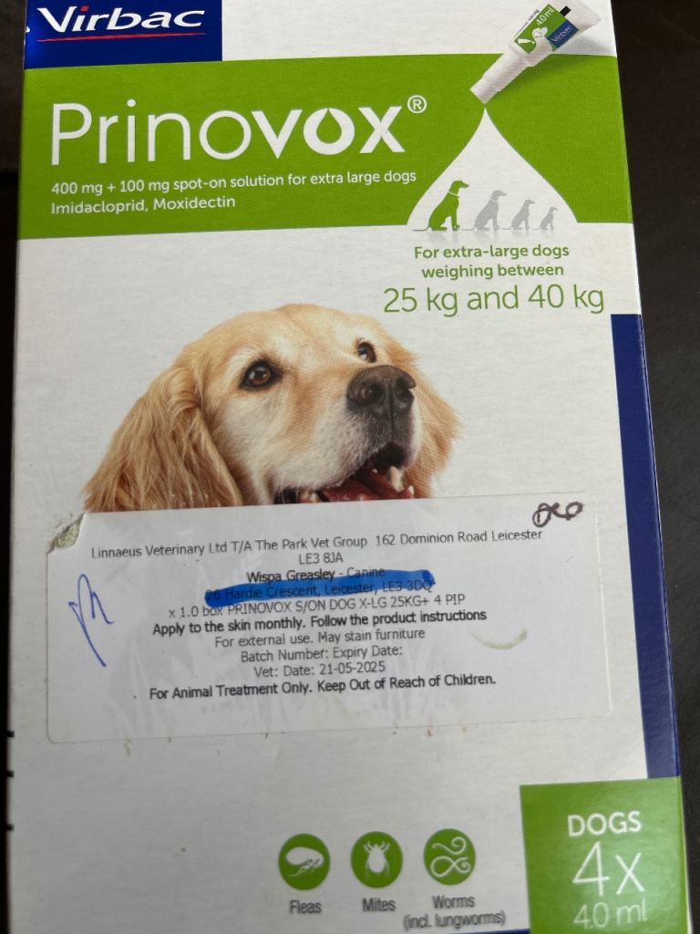 Prinovox for Large dogs 25-40kg