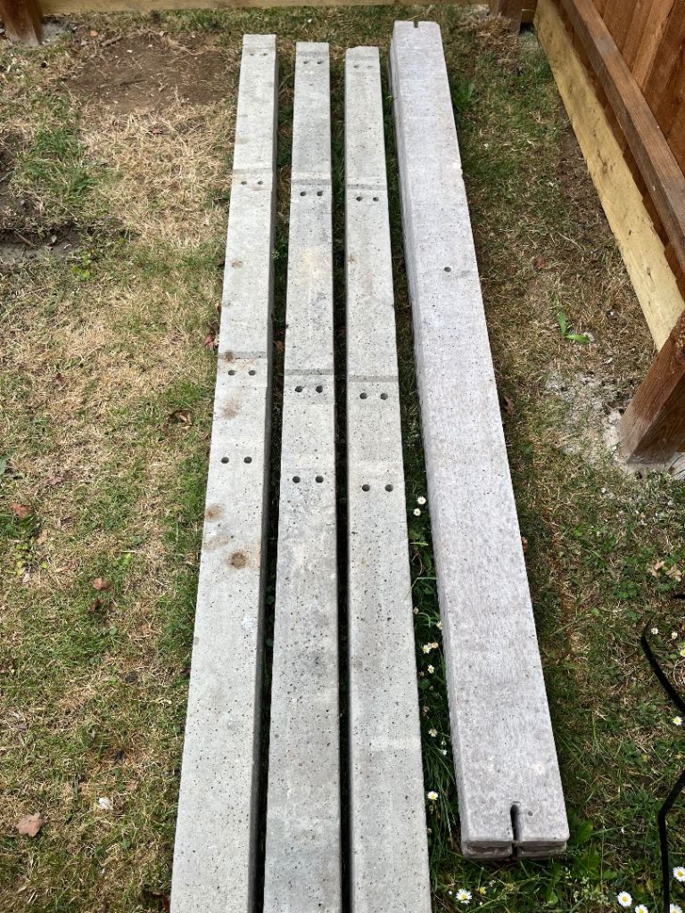 Concrete posts and gravel boards