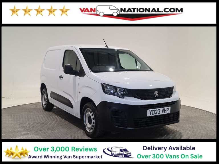 2023 Peugeot Partner 1.5 BLUEHDI STD 1000 PROFESSIONAL PREMIUM + 100 BHP SWB Panel Van Diesel Manual