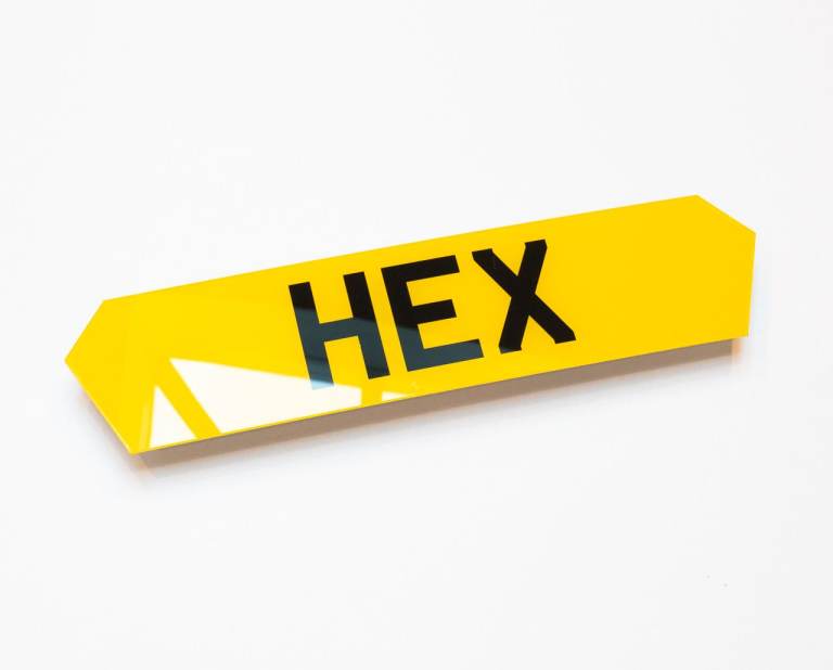 Hex Number Plates UK - Lambo Style